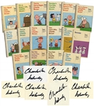 Set of 8 Peanuts Books, 6 Signed by Charles Schulz